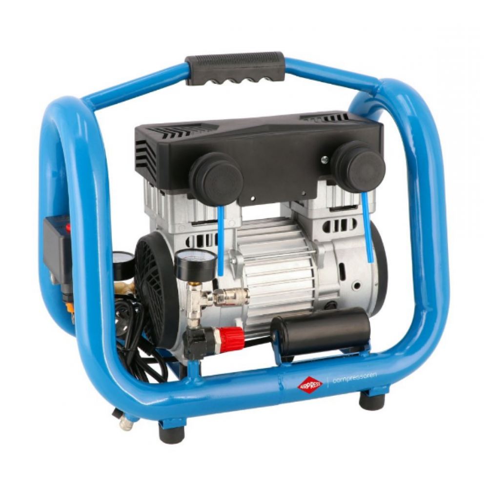 Малък безмаслен двубутален компресор - безшумен LMO 4-170 8 бара 1.5 HP/1.1 kW 136 л./мин. 4 литра 36577