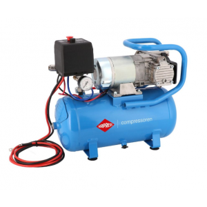 Автомобилен безмаслен двубутален компресор 12V DC 12-180/15 10 бара 0.75 HP/0.55 kW 144 л./мин. 15 литра 36587