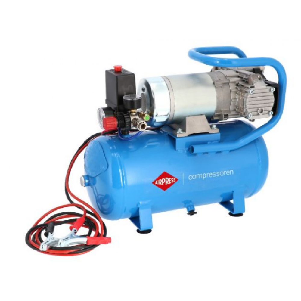 Безшумен двубутален безмаслен компресор DC 24-225/15 10 бара 0.75 HP/0.55 kW 24V 180 л./мин. 15 литра 36588