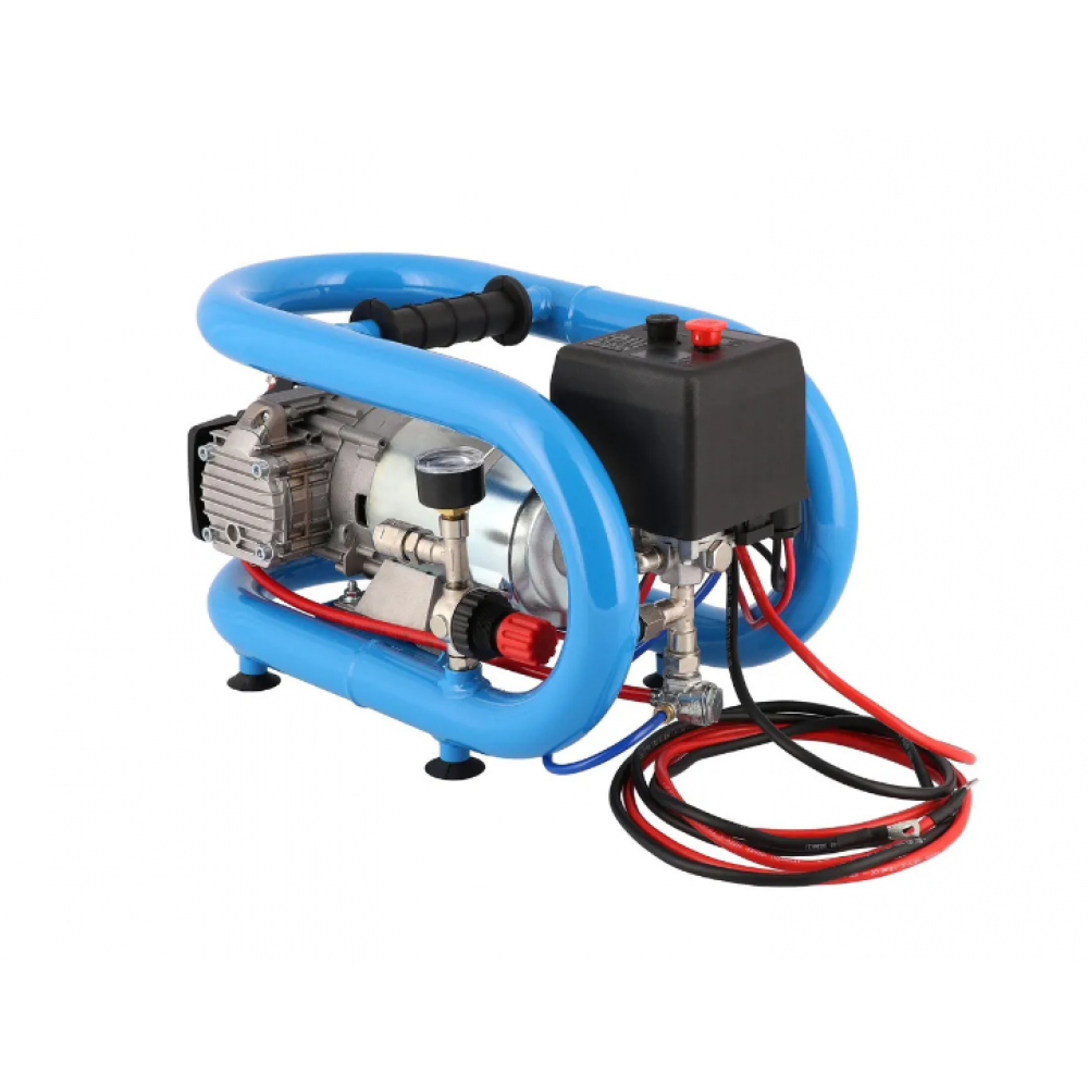 Малък автомобилен безмаслен двубутален компресор 12V LMO 3-190 8 бара 0.7 HP/0.5 kW 152 л./мин. 3 литра 36747