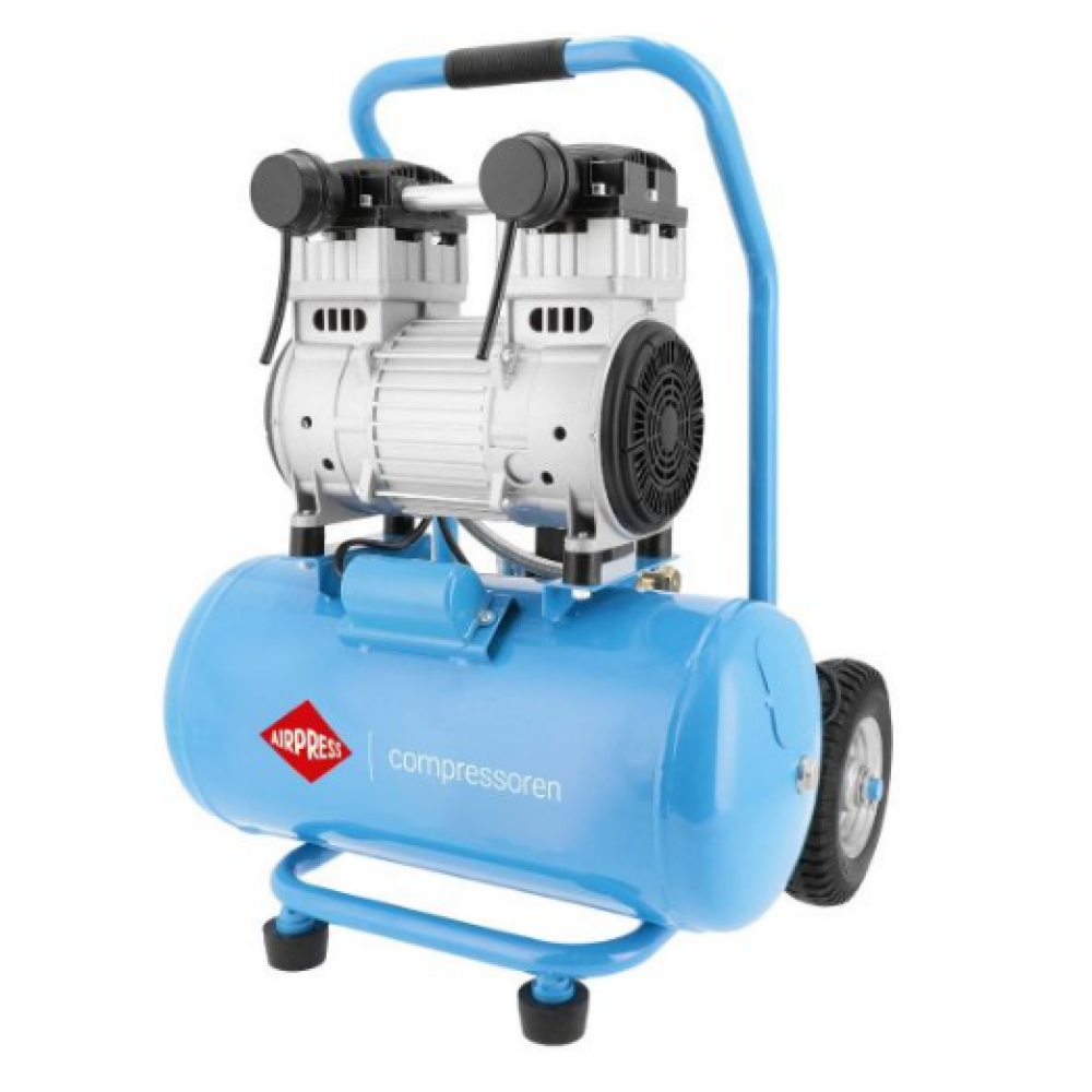 Тих безмаслен двубутален компресор LMO 25-250 8 bar 2 HP/1.5 kW 150 л./мин. 24 литра 36862