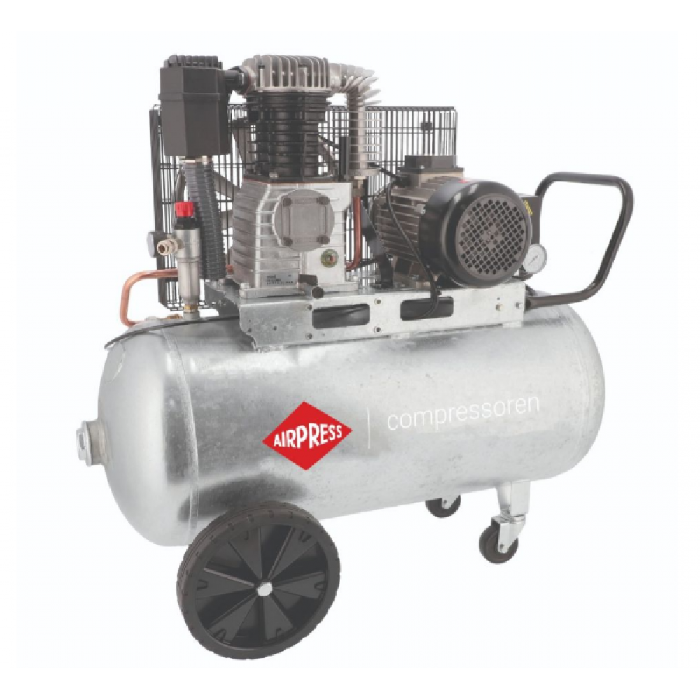Двубутален компресор поцинкован G 625-90 Pro 10 бара 4 HP/3 kW 400V 380 л./мин. 90 литра 369669