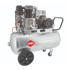 Двубутален компресор поцинкован G 625-90 Pro 10 бара 4 HP/3 kW 400V 380 л./мин. 90 литра 369669 