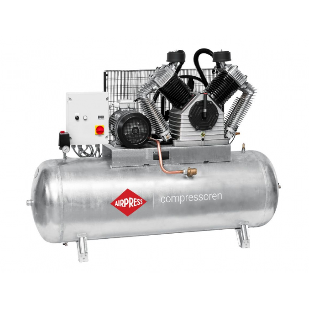 Компресор поцинкован - връзка звезда-триъгълник G 2500-500 SD Pro 11 бара 20 HP/15 kW 400V 1700 л./мин. 500 литра 369676
