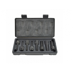 Ударни вложки (битове) тип Torx, 80 мм, 6-точкови, 8 бр. - AW38781BL