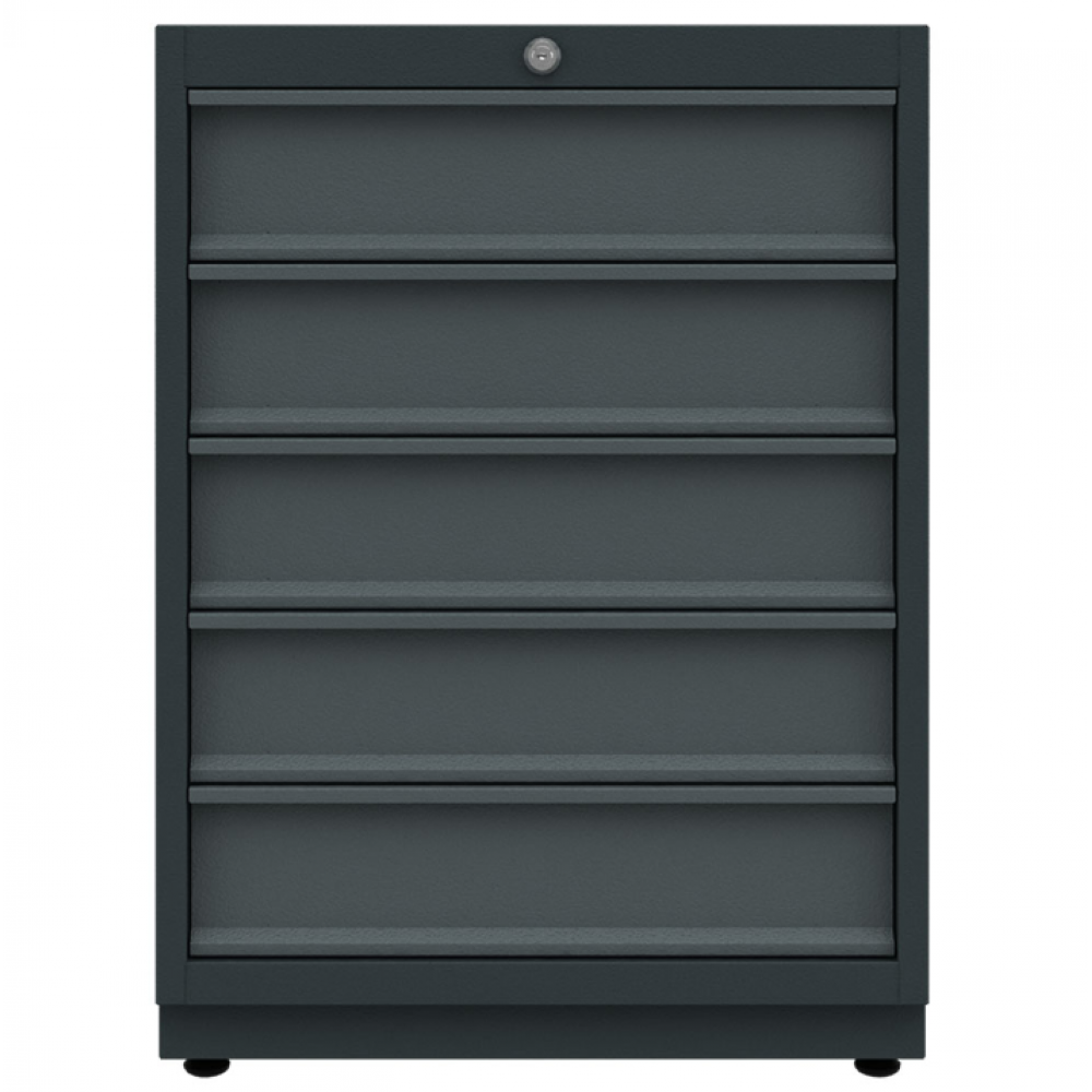 Метален долен шкаф за инструменти, 5 чекмеджета 540x410x125 мм - BG62L5