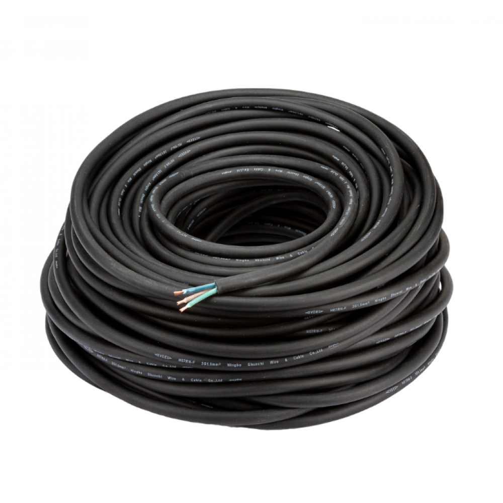 Захранващ кабел, 3 x 1,5 мм², на ролка 50 м - CAB3MM15R