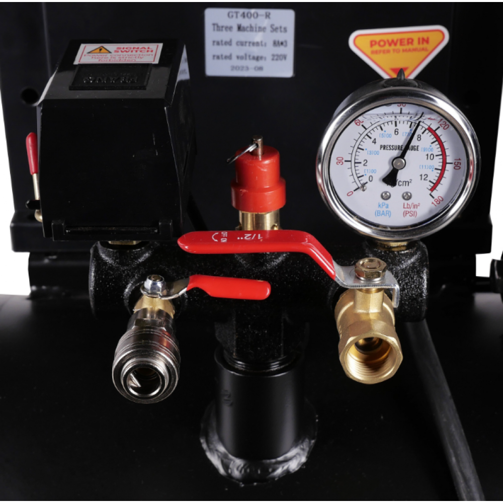 Безмаслен тих компресор, 3x1 HP, 100 л обем на резервоара, 230V - CP21P3T100