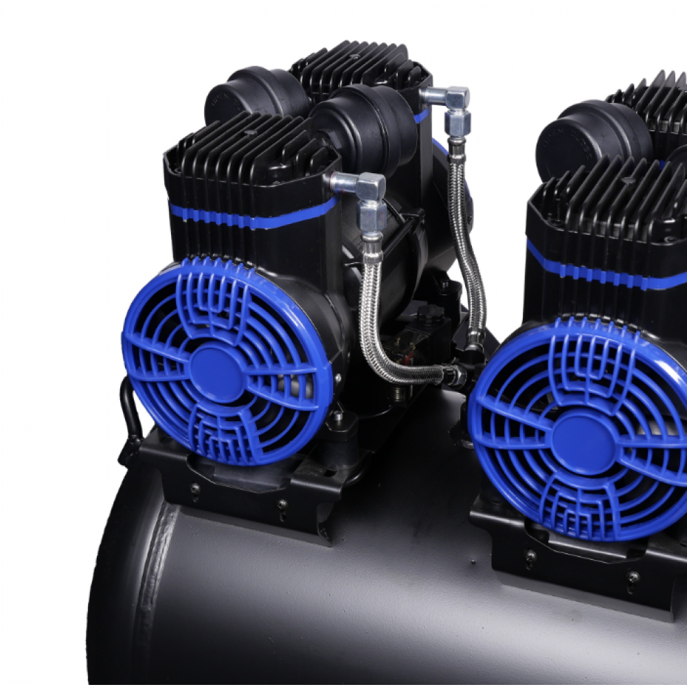 Безмаслен тих компресор, 3x1 HP, 100 л обем на резервоара, 230V - CP21P3T100