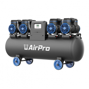Безмаслен тих компресор, 4x2 HP, 120 л обем на резервоара, 400V - CP56P4T120