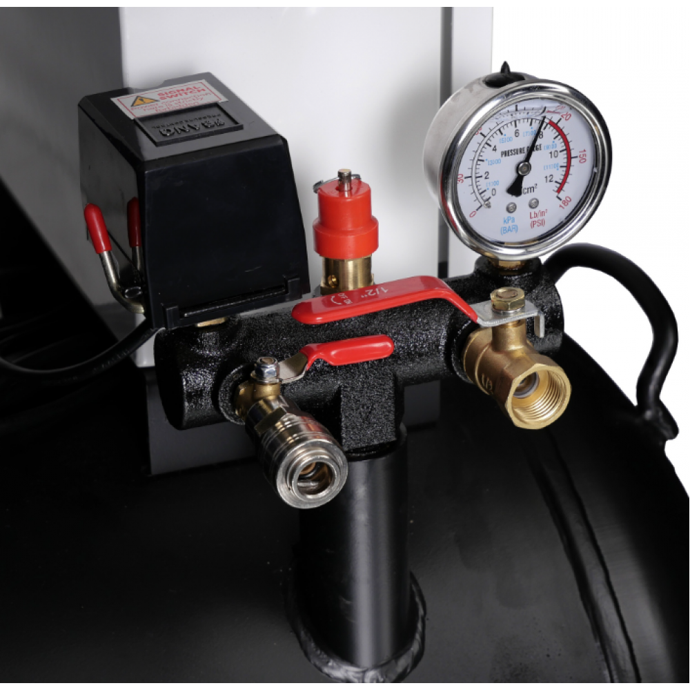 Безмаслен тих компресор, 6x2hp, 280 л резервоар, 400V - CP90P6T280
