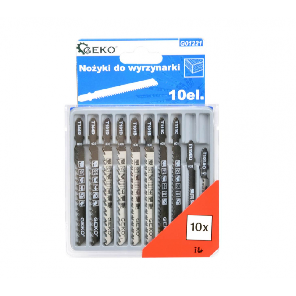Комплект ножове за зеге, 10 бр. - G01221