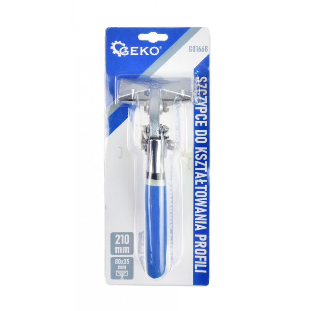 Клещи за оформяне на профили 210 мм (150х35 мм) GEKO G01669