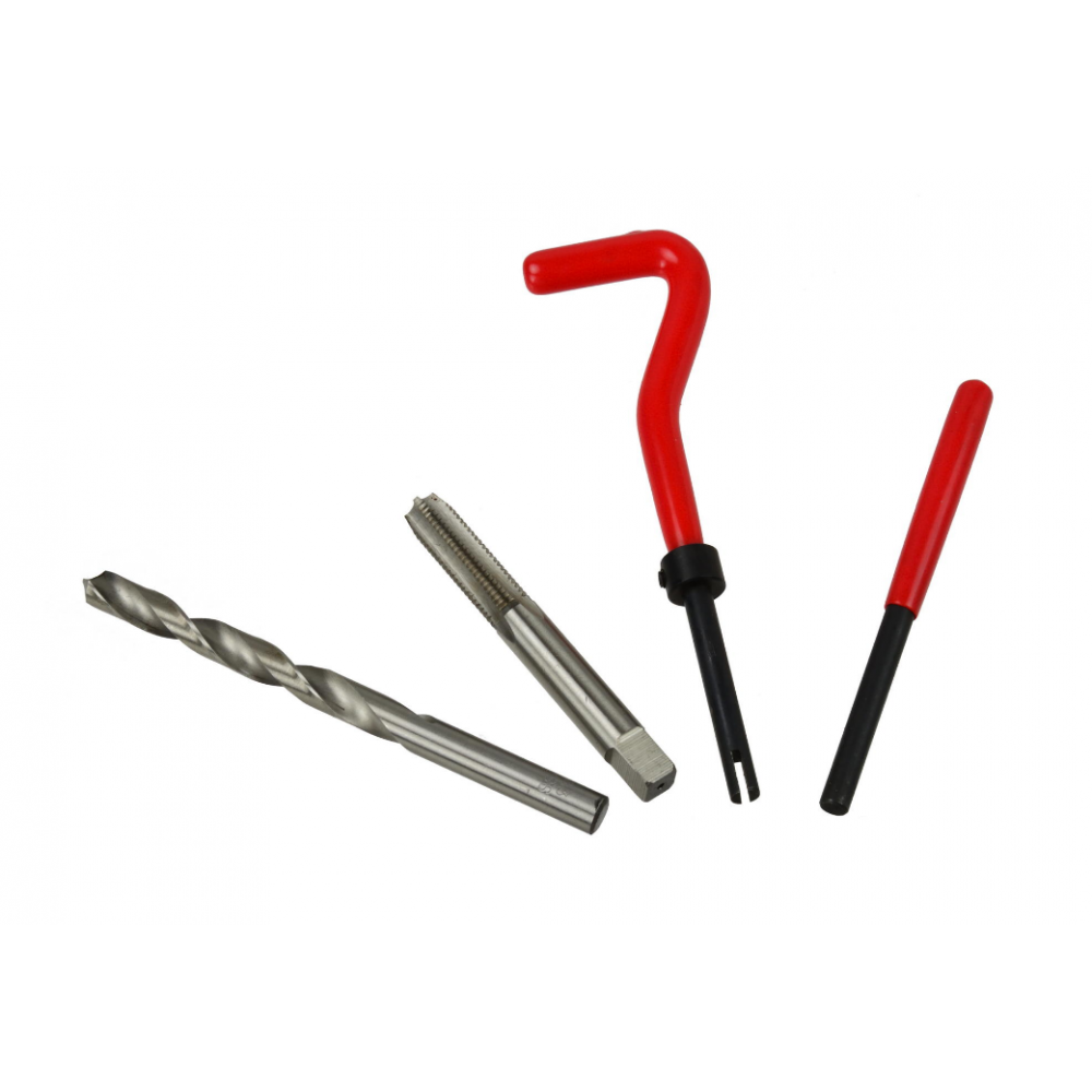 Ремонтен комплект за скъсани резби М5-М12 в двигатели - 131 части GEKO G02790