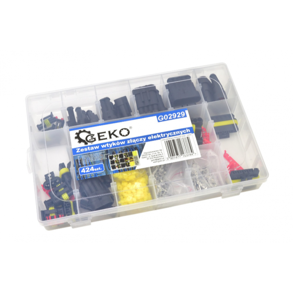 Комплект електрически конектори 424 бр. GEKO G02929