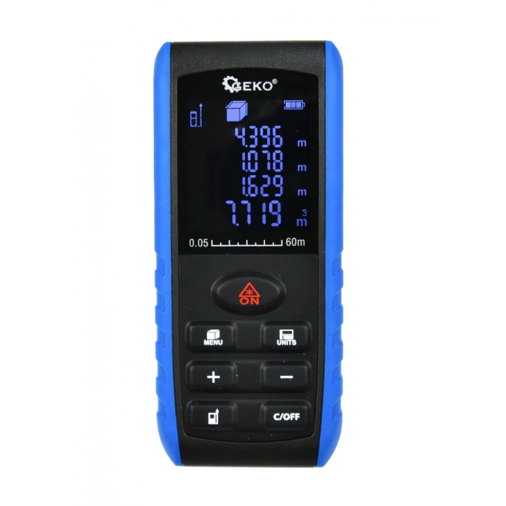 Лазерен далекомер 60 м LCD HD - GEKO G03356