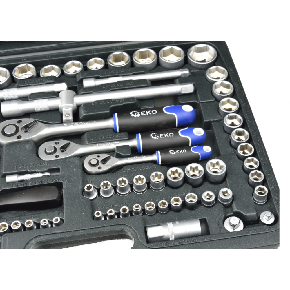 Комплект ключове за работилница 138 части CRV GEKO G10155