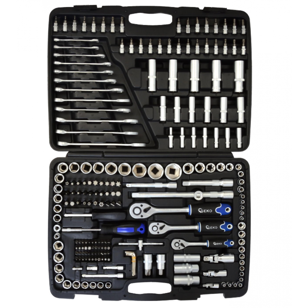 Комплект ключове за работилница - 216 части GEKO G10158