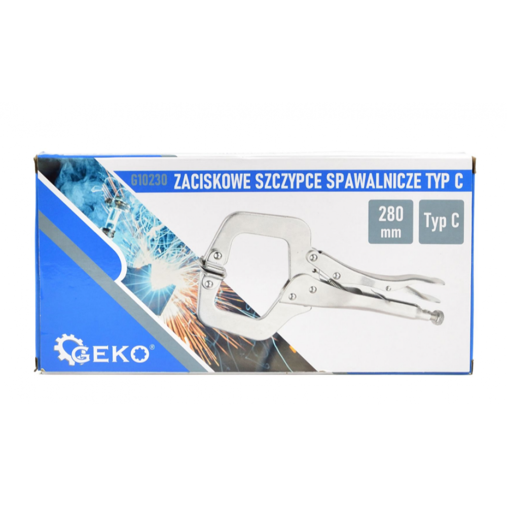 Клещи за заваряване на скоби 280 мм тип C GEKO G10230