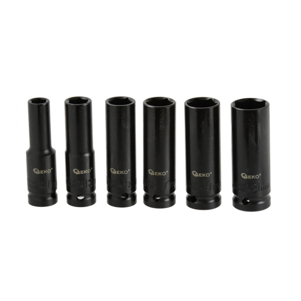 Комплект ударни удължени вложки, 1/2" 10-21 мм, 6 бр. - G10500