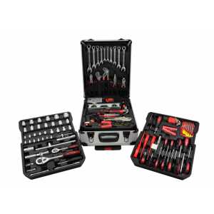 Кутия за инструменти с аксесоари 187 части (ключове) GEKO G10855