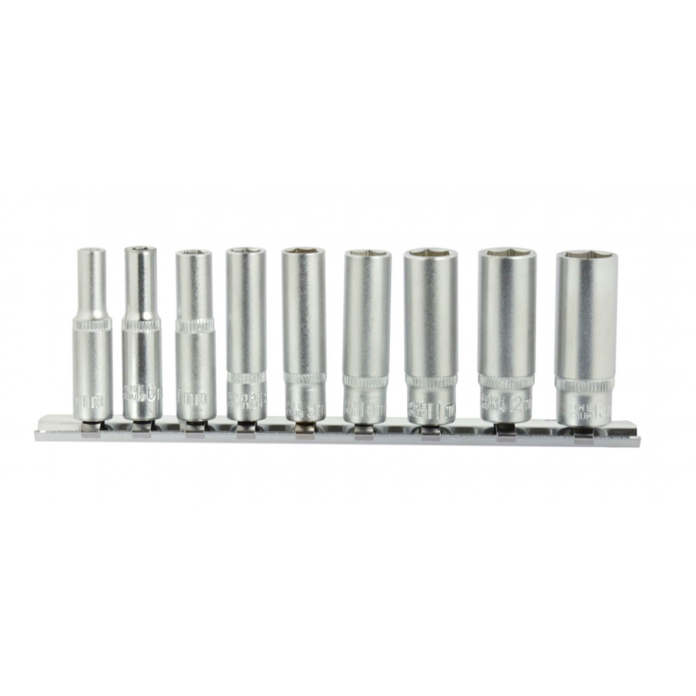 Комплект вложки, 9 бр., 5-13мм 1/4" 6-k CRV - G13540