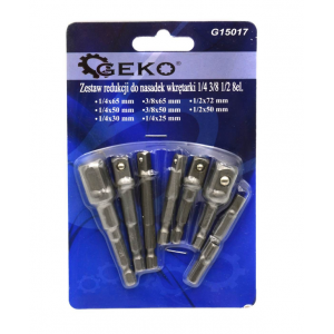 Комплект удължени адаптори за винтоверт 1/4", 3/8", 1/2" 8 броя G15017