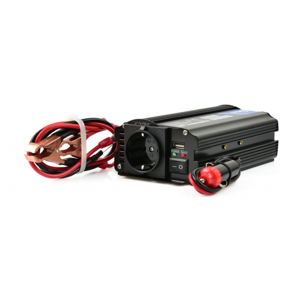 Преобразувател на напрежение 12 V/230 V  - 350/700 W - GEKO G17002