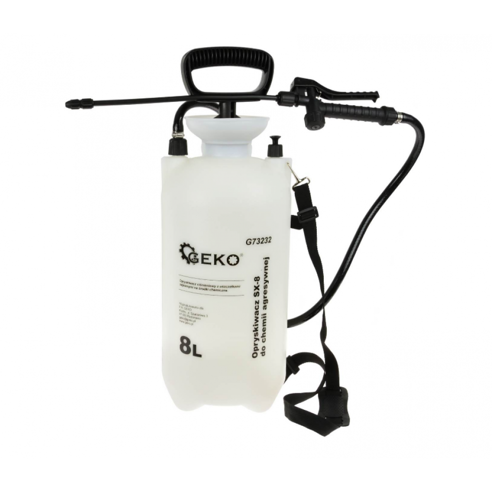 Ръчна пръскачка 8 литра с PVC маркуч - G73232