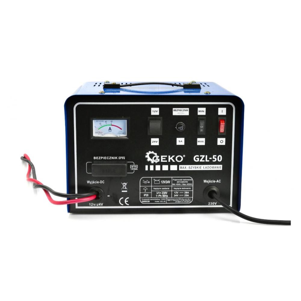 Зарядно за кола 12/24 V GZL-50 GEKO G80039