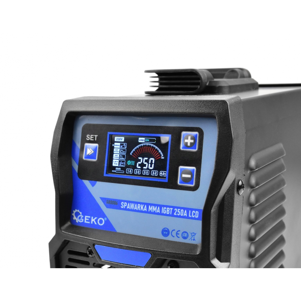 Инверторен заваръчен апарат / електрожен 250A LCD - G80086