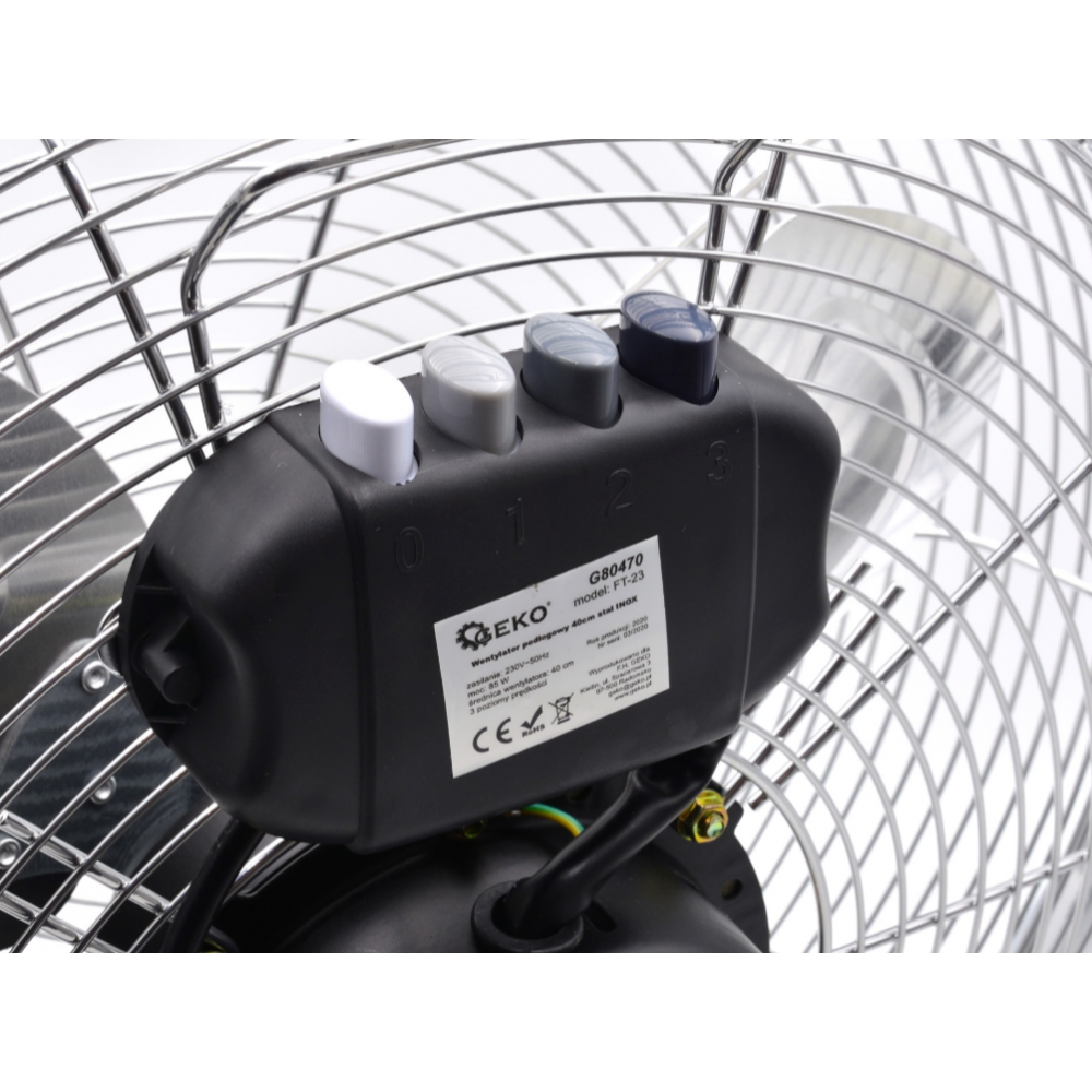 Подов вентилатор 40 см 85 W INOX стомана - GEKO G80470