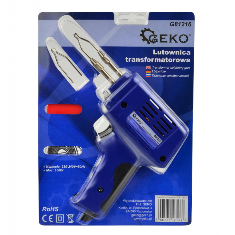 Трансформаторен поялник 100 W GEKO G81216