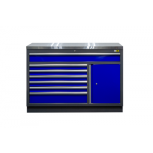 Шкаф за инструменти, широк със 7 чекмеджета и 1 врата - GC13L7S