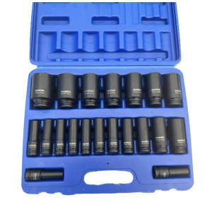 Комплект ударни вложки 20 части, 1/2'' (10 – 38 мм) - HW-2046