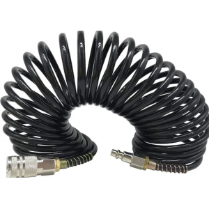 Полиуретанов спирален маркуч за въздух с бързи връзки, 10 м / 8 х 12 мм - HW-2071