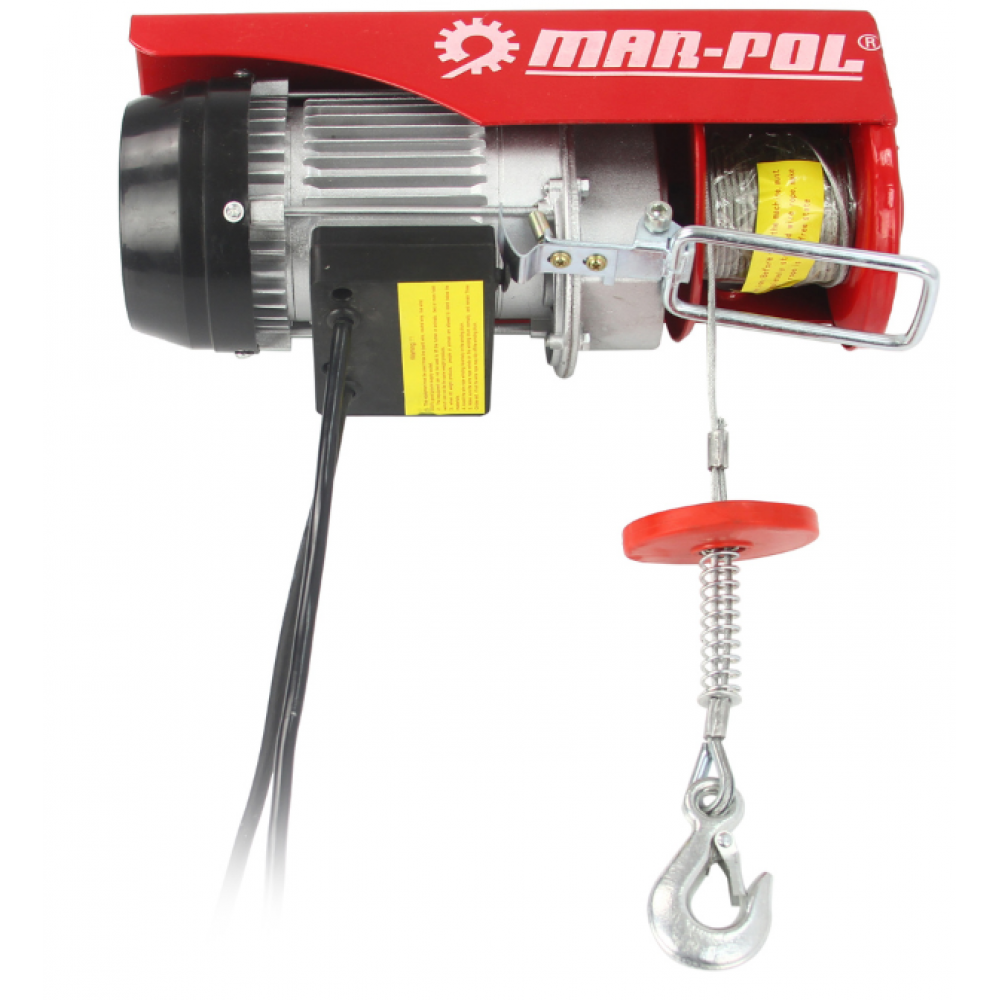 Електрическа въжена лебедка 125 / 250 кг., 12 м, 500W - HW-2338