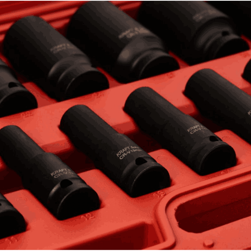 Комплект удължени ударни вложки 1/2", 10-32 мм, 16 броя - KD11749