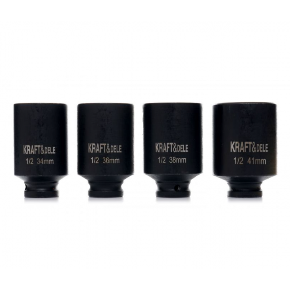 Комплект 1/2" 12-точкови ударни вложки, 4 бр. - KD11754