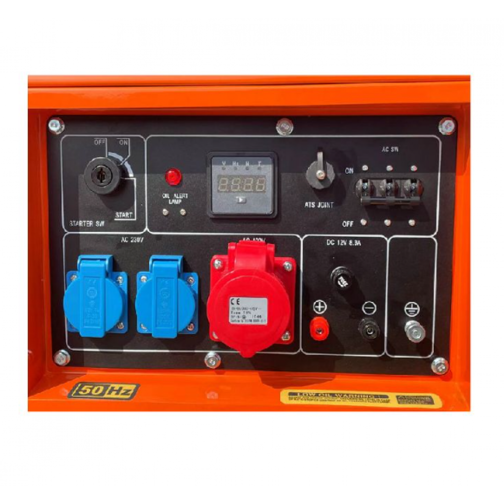Дизелов трифазен генератор за ток, 7000W, 12/230/400V - KD121