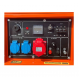 Дизелов трифазен генератор за ток, 7000W, 12/230/400V - KD121