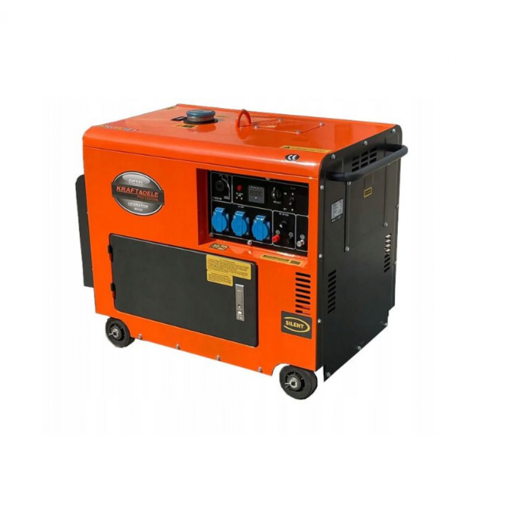 Дизелов монофазен генератор за ток, 7000W, 12/230V - KD123