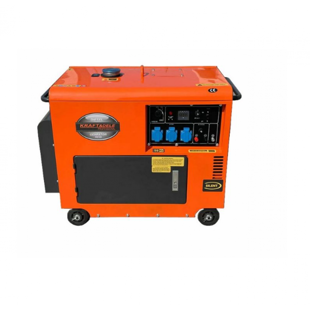 Дизелов монофазен генератор за ток, 7000W, 12/230V - KD123