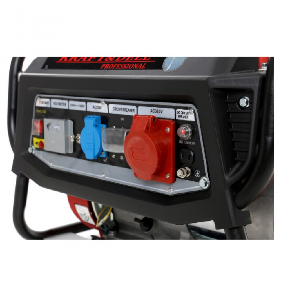 Бензинов трифазен генератор за ток, 3000W, 12/230/380V - KD137