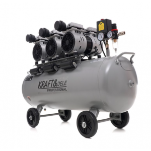 Безмаслен компресор 100L, 3 x 1500W, 8 бара - KD1397