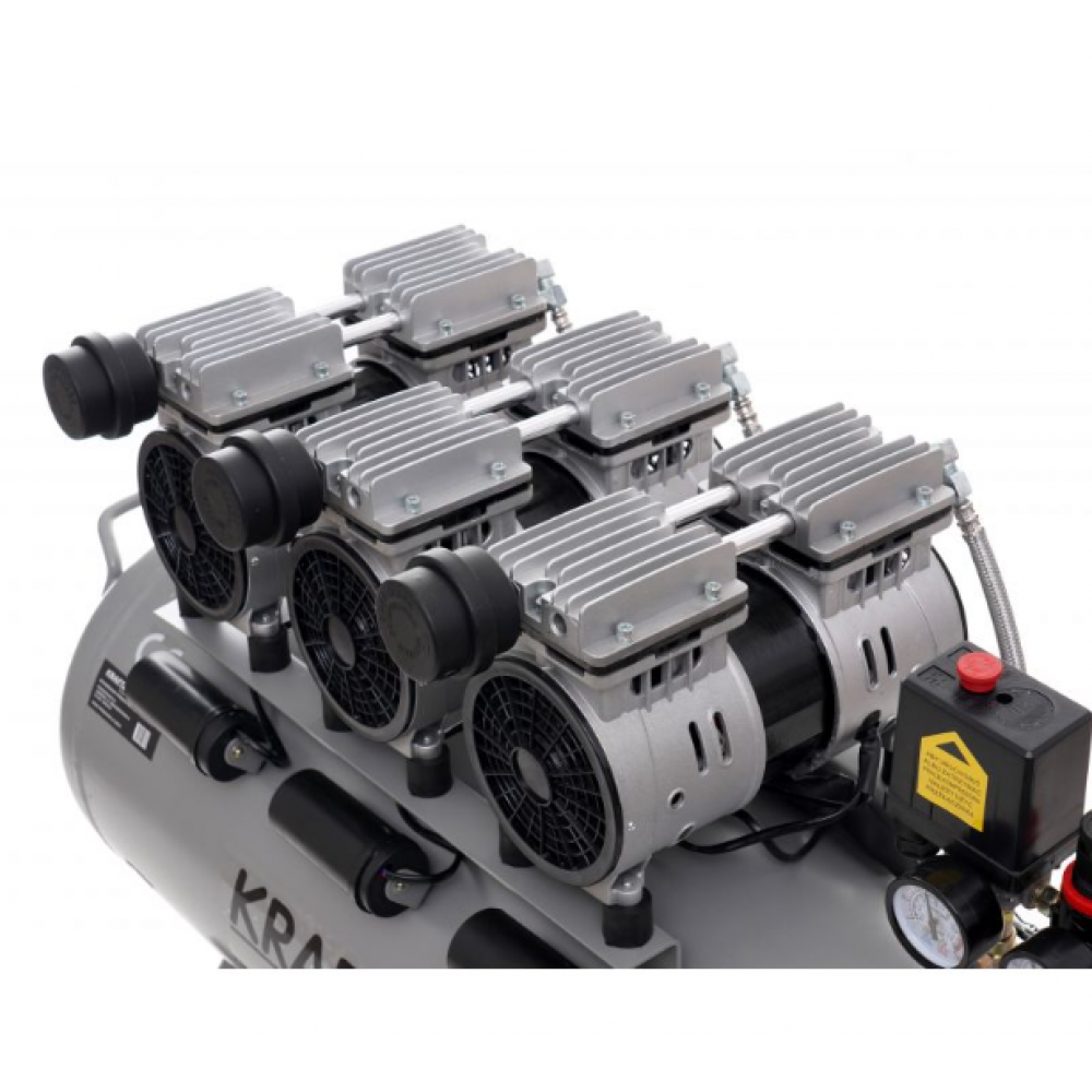 Безмаслен компресор 100L, 3 x 1500W, 8 бара - KD1397