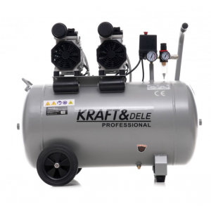 Безмаслен компресор 100L, 2 x 1500W, 8 бара - KD1398