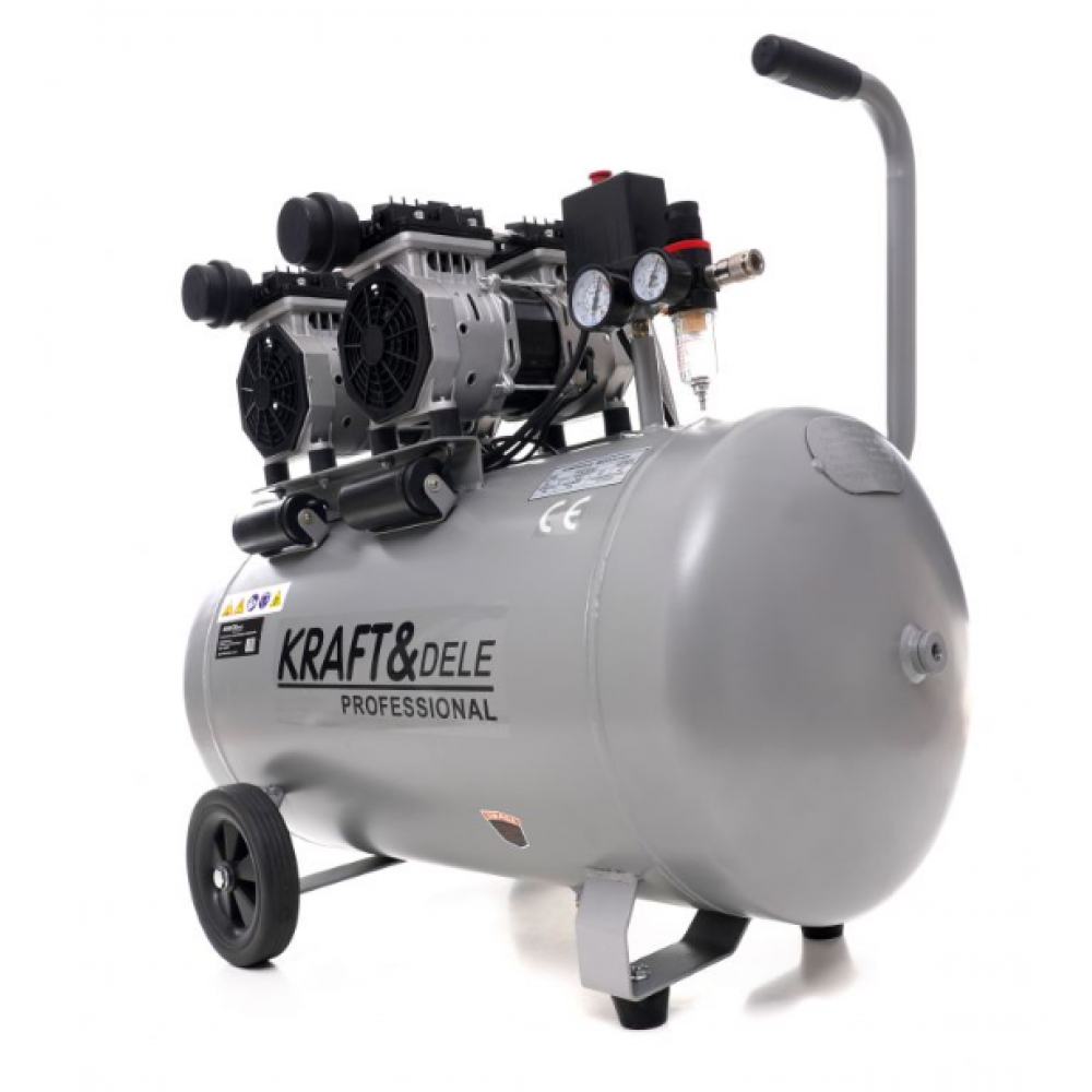 Безмаслен компресор 100L, 2 x 1500W, 8 бара - KD1398