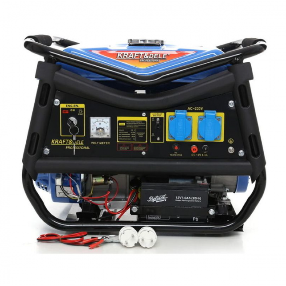 Бензинов монофазен генератор за ток, 3000W, 12/230V - KD143