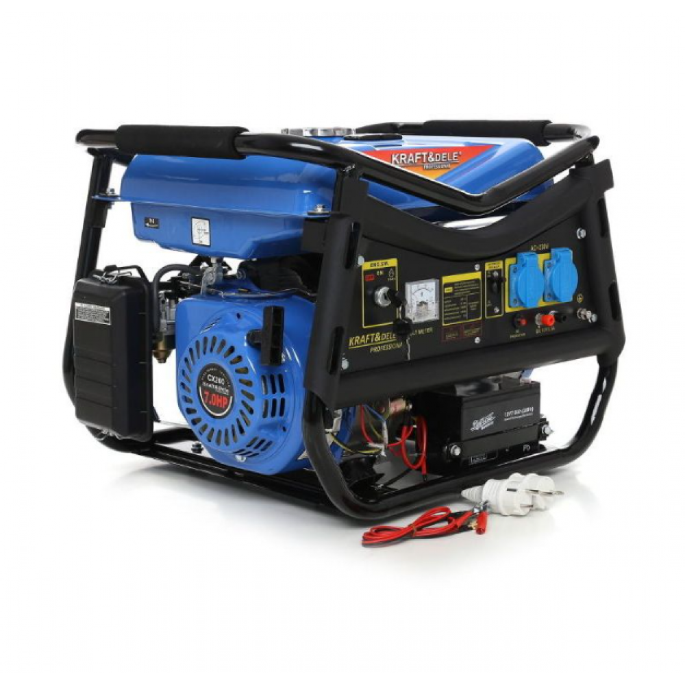Бензинов монофазен генератор за ток, 3000W, 12/230V - KD143